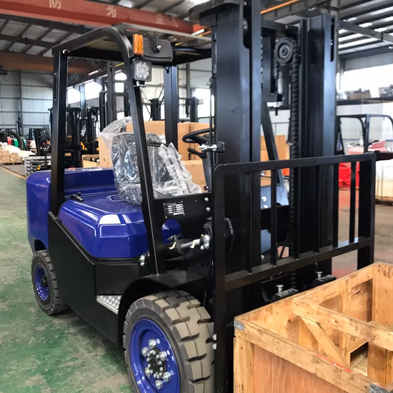 Transmissão automática/hidráulica/mecânica de alta qualidade Diesel 3ton Empilhadeira Empilhadeira com braçadeiras de papel de fixação podem ser personalizadas