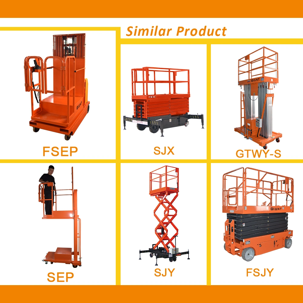 Semi Electric Aerial Order Picker Low Profile Hydraulic Order Picker Cargo Lifting Work Positioner (SEP3)