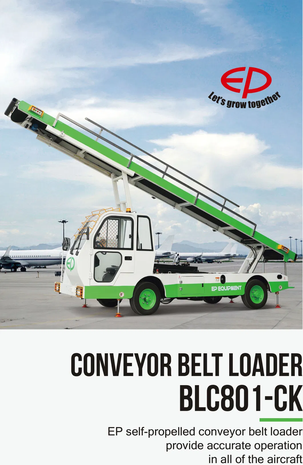 Aircraft Ground Support Equipment Airport Baggage Conveyor Belt Loader