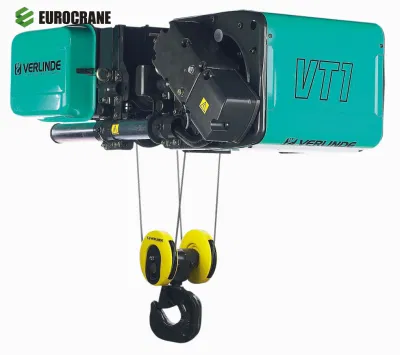 Equipamento de manuseio de materiais da marca Eurocrane de talha de cabo elétrico