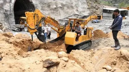 Carregadores transportadores de mineração com rodas de correia de borracha para túnel