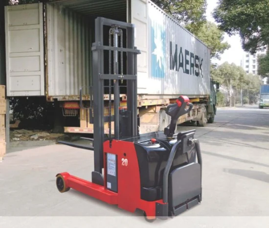 2.000kg 2ton empilhador elétrico de alcance com bateria de 24V